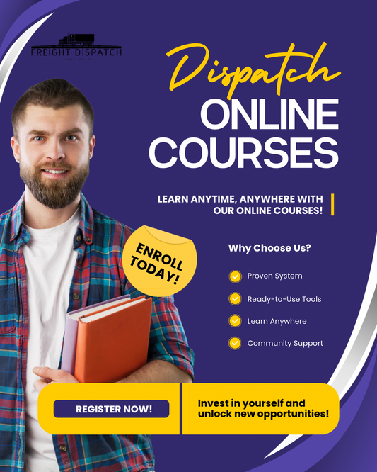 “Beginners Guide”  Learn How to Become a Freight Dispatcher & Start Your Own Business From Home.